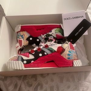 Kids Dolce And Gabbana Multi Color Sneakers